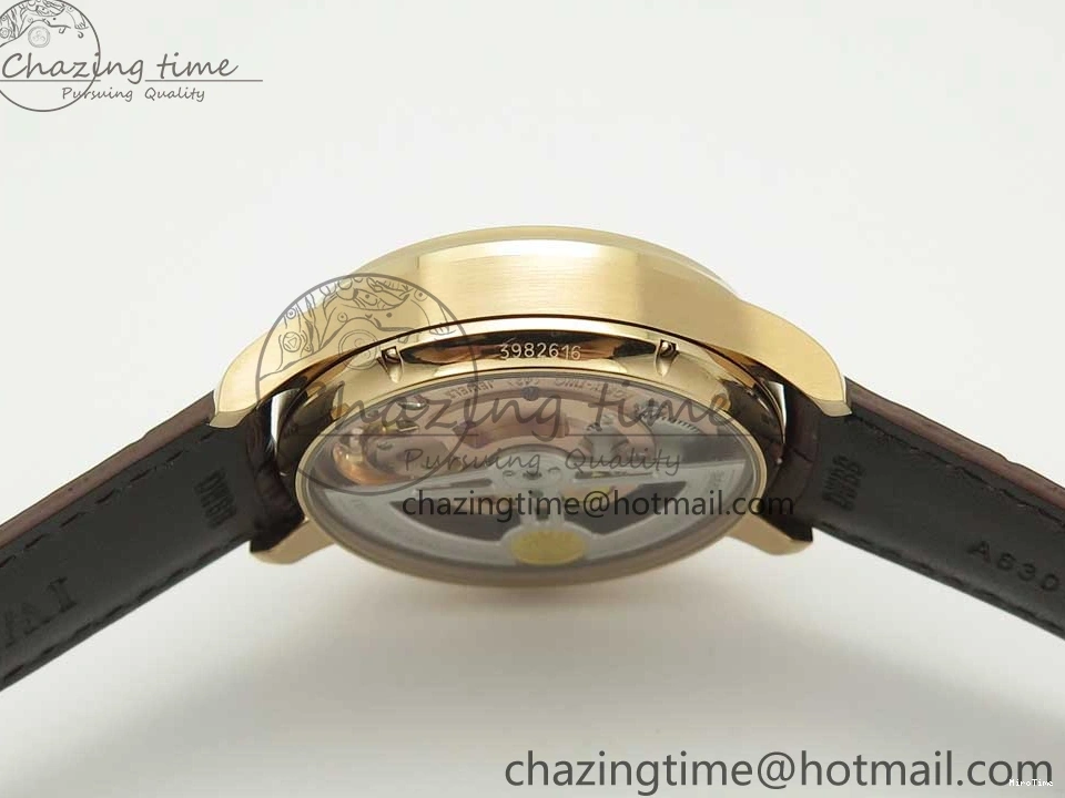 MIROTIME 0217 Portuguese Tourbillon IW5046 RG ZF Best Edition White Dial on Brown Leather Strap UrbanStyle 7144